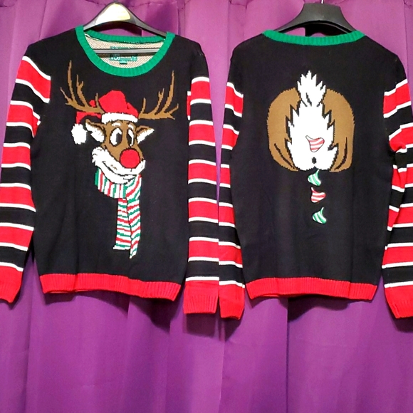 Ugly Christmas Sweater Other - Ugly Sweater's Reindeer Couple's Set of 2